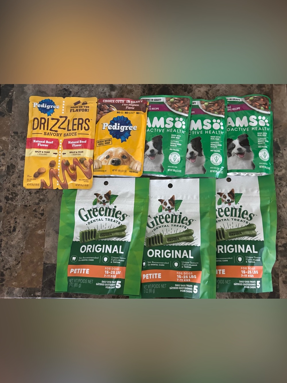 Dog Treat Bundle Pedigree Iams Greenies Lot of 8 Petcare Treats Dog Supply New